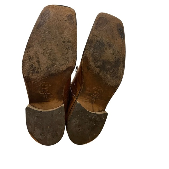 McKanty Leather Square Toe Oxford Loafer Dress Shoes Men’s Size 10 / EU 44 Brown - Picture 15 of 16